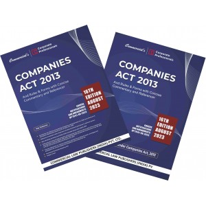 Commercial's Companies Act, 2013 and Rules & Forms with Concise Commentary & Referencer by Corporate Professionals [2 Vols. 2023]